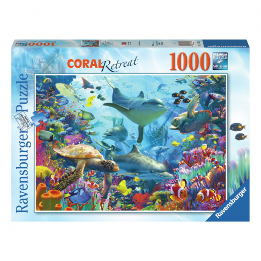 Ravensburger: Coral Reef Retreat 1000 Brikker i gruppen PUSLESPIL hos Spelexperten (10217550)