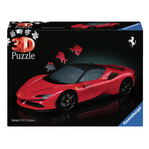 Ravensburger 3D Ferrari SF90 Stradale 161 Brikker i gruppen PUSLESPIL / 3D puslespil hos Spelexperten (10311576)