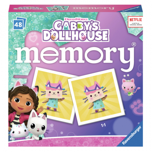 Gabby's Dollhouse Mini-hukommelse i gruppen SELSKABSSPIL / Spilserier / Memo hos Spelexperten (10620956)