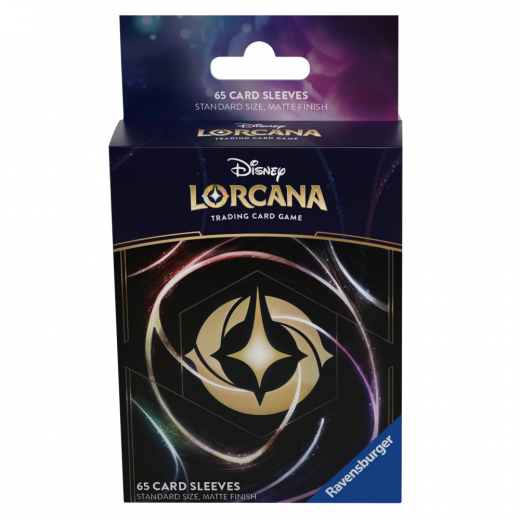 Disney Lorcana TCG: Sleeves 63 x 88 mm - Lorcana Logo i gruppen SELSKABSSPIL / Tilbehør / Sleeves hos Spelexperten (11098405)