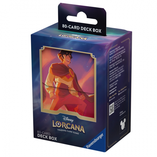 Disney Lorcana TCG: Deck Box - Aladdin i gruppen SELSKABSSPIL / Tilbehør / Opbevaring hos Spelexperten (11098407)