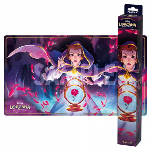 Disney Lorcana TCG: Playmat - Belle i gruppen SELSKABSSPIL / Tilbehør / Andet hos Spelexperten (11098409)