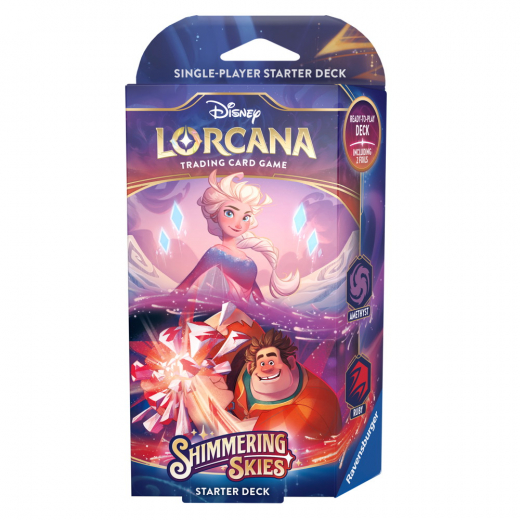 Disney Lorcana TCG: Shimmering Skies Starter Deck - Amethyst & Ruby i gruppen SELSKABSSPIL / Kortspil hos Spelexperten (11098448-EW)