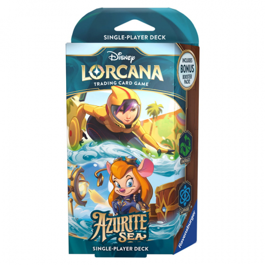 Disney Lorcana TCG: Azurite Sea Starter Deck - Emerald & Sapphire i gruppen SELSKABSSPIL / Kortspil hos Spelexperten (11098459-GG)