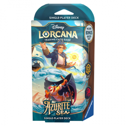 Disney Lorcana TCG: Azurite Sea Starter Deck - Amber & Ruby i gruppen SELSKABSSPIL / Kortspil hos Spelexperten (11098459-JT)