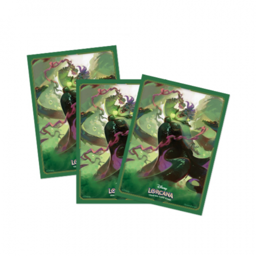 Disney Lorcana TCG: Sleeves 63 x 88 mm - Ursula i gruppen SELSKABSSPIL / Tilbehør / Sleeves hos Spelexperten (11098531)