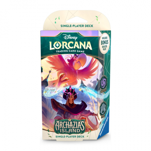 Disney Lorcana TCG: Archazia’s Island Starter Deck - Amethyst & Steel i gruppen SELSKABSSPIL / Spilserier / Disney Lorcana Trading Card Game hos Spelexperten (11098543-JI)