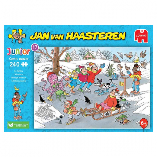 Jan van Haasteren Ice Skating 240 Brikker i gruppen PUSLESPIL / < 750 brikker hos Spelexperten (1110100320)