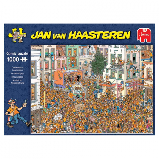 Jan van Haasteren - Celebrate the Inauguration 1000 Brikker i gruppen PUSLESPIL / Jan van Haasteren hos Spelexperten (1119801838)