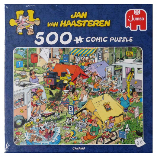 Jan van Haasteren - Camping 500 Brikker i gruppen PUSLESPIL / < 750 brikker hos Spelexperten (1119801850)