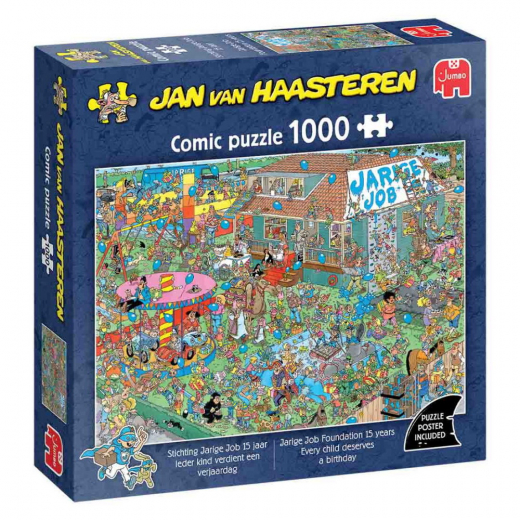 Jan van Haasteren Pussel: Jarige Job Foundation 15 years 1000 Brikker i gruppen PUSLESPIL / Jan van Haasteren hos Spelexperten (1119801887)