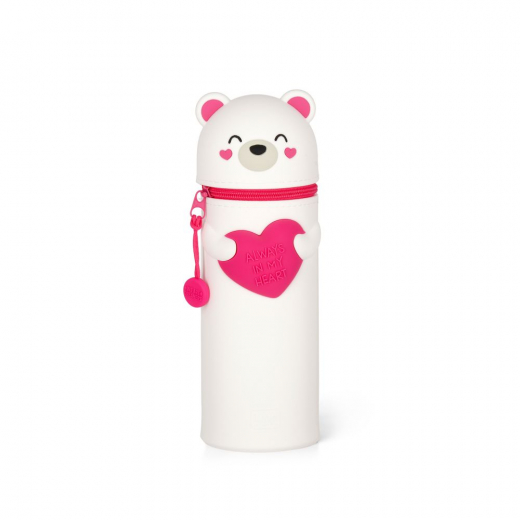 Silicone pencil case, Kawaii, Polar bear i gruppen LEGETØJ / Skab & mal / Skriv og Tegn hos Spelexperten (112339)