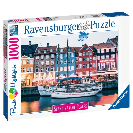 Ravensburger: Copenhagen Denmark 1000 Brikker i gruppen PUSLESPIL / 1000 brikker hos Spelexperten (12000111)