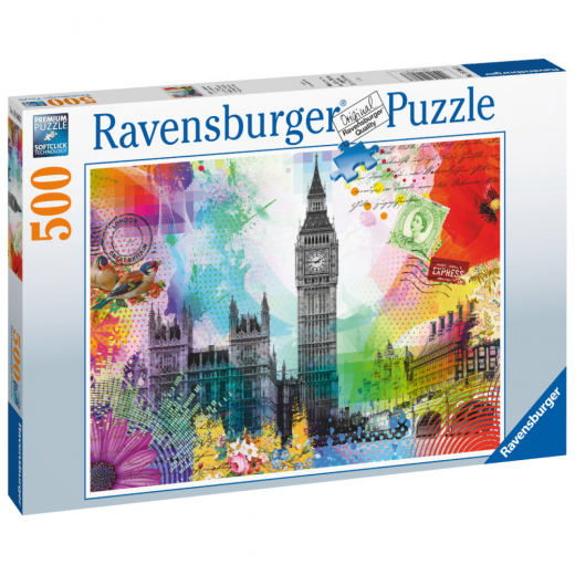 Ravensburger London Postcard 500 Brikker i gruppen PUSLESPIL / < 750 brikker hos Spelexperten (12000309)