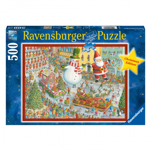 Ravensburger: Her kommer julen! 500 Brikker i gruppen PUSLESPIL / < 750 brikker hos Spelexperten (12000382)