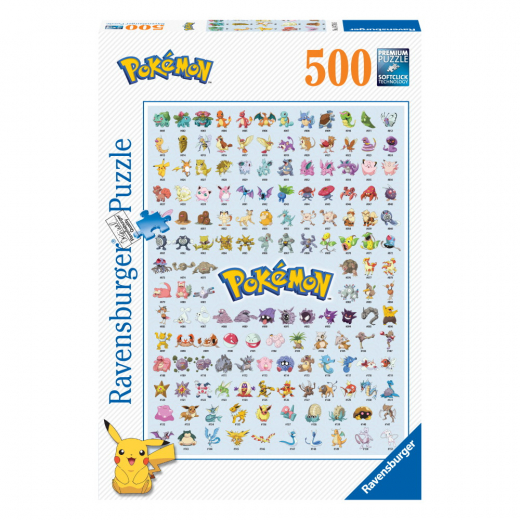 Ravensburger: Pokémon De første 151! 500 Brikker i gruppen PUSLESPIL / < 750 brikker hos Spelexperten (12000511)