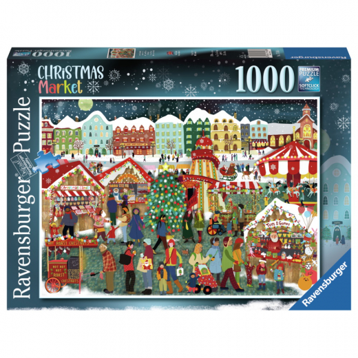 Ravensburger Christmas Market 1000 Brikker i gruppen PUSLESPIL / 1000 brikker hos Spelexperten (12000729)