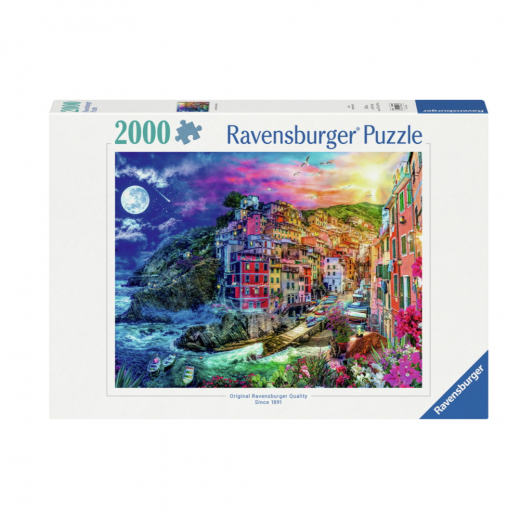 Ravensburger: Colorful Cinque Terre 2000 Brikker i gruppen PUSLESPIL / 2000 brikker > hos Spelexperten (12000803)