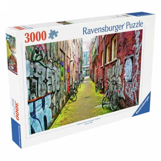 Ravensburger Street Art in Amsterdam 3000 Brikker i gruppen PUSLESPIL / 2000 brikker > hos Spelexperten (12000807)