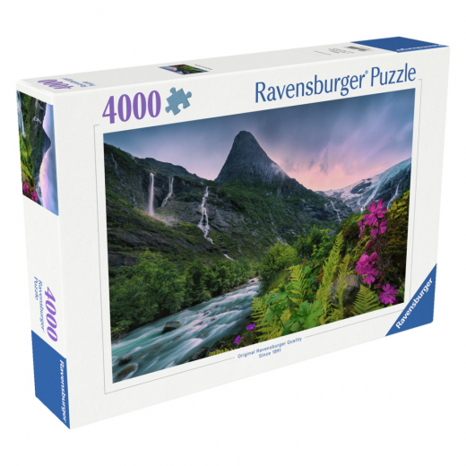 Ravensburger Stunning Mountainvibes 4000 Brikker i gruppen PUSLESPIL / 2000 brikker > hos Spelexperten (12000811)