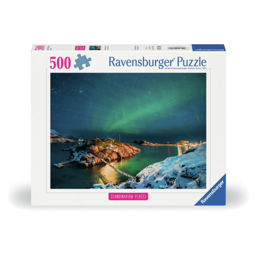 Ravensburger: Northern Lights In Bergsfjord 500 Brikker i gruppen PUSLESPIL / < 750 brikker hos Spelexperten (12000845)