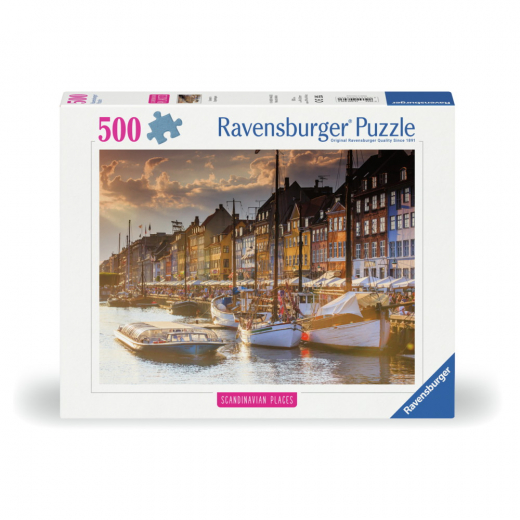 Ravensburger: Sunset In Copenhagen 500 Brikker i gruppen PUSLESPIL / < 750 brikker hos Spelexperten (12000846)