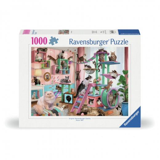 Ravensburger: Cat Tree Heaven 1000 Brikker i gruppen PUSLESPIL / 1000 brikker hos Spelexperten (12000875)