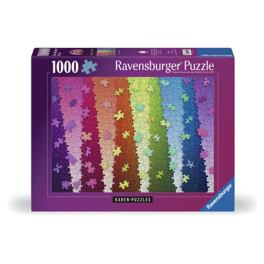 Ravensburger: Colors On Colors 1000 Brikker i gruppen PUSLESPIL / 1000 brikker hos Spelexperten (12001027)