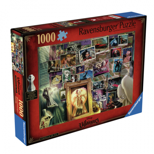 Ravensburger pussel: Villainous - Cruella de Vil 1000 Brikker i gruppen PUSLESPIL / 1000 brikker hos Spelexperten (12001124)