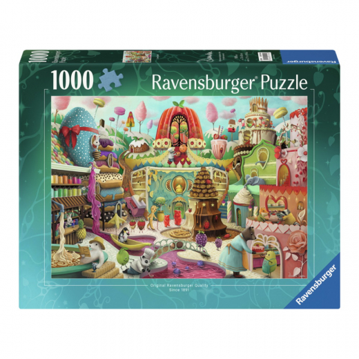 Ravensburger: Sweet Street 1000 Brikker i gruppen PUSLESPIL / 1000 brikker hos Spelexperten (12001195)