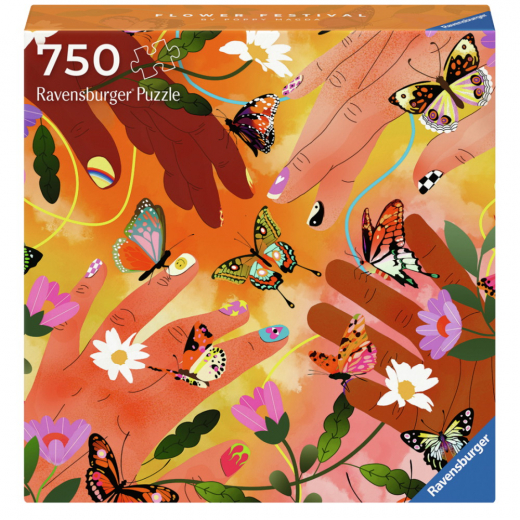 Ravensburger: Flower Festival 750 Brikker i gruppen PUSLESPIL / < 750 brikker hos Spelexperten (12001200)