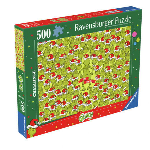 Ravensburger: The Grinch 500 Brikker - Challenge i gruppen Nyheder hos Spelexperten (12001224)