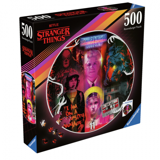 Ravensburger: Stranger Things Friends Don't Lie 500 Brikker i gruppen PUSLESPIL / < 750 brikker hos Spelexperten (12001227)