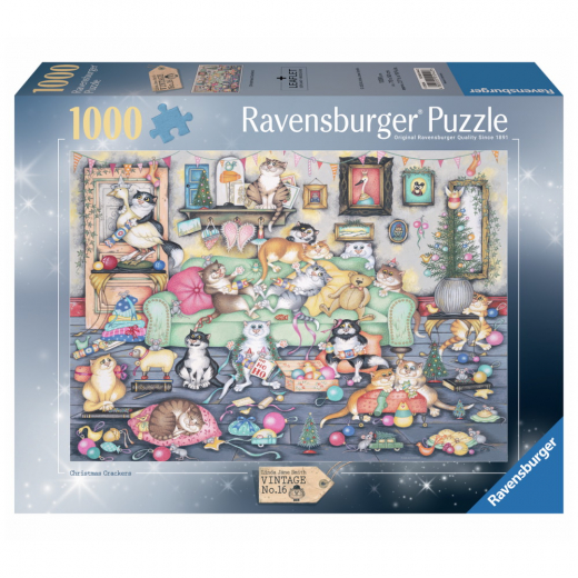 Ravensburger: Christmas Crackers 1000 Brikker i gruppen PUSLESPIL / 1000 brikker hos Spelexperten (12001244)