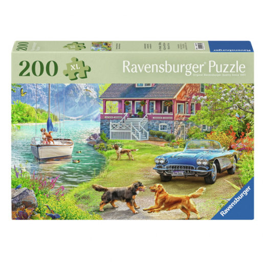 Ravensburger: Summer Lake House 200 XL Brikker i gruppen PUSLESPIL / < 750 brikker hos Spelexperten (12001370)