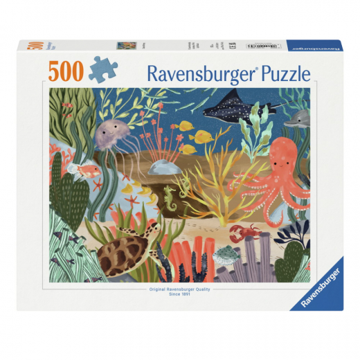 Ravensburger: Ocean Whimsie 500 Brikker i gruppen PUSLESPIL / < 750 brikker hos Spelexperten (12001385)