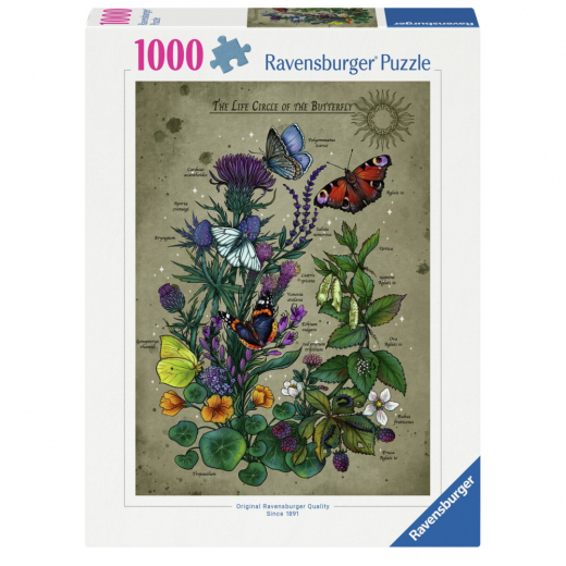 Ravensburger: Lifecircle Butterfly 1000 Brikker i gruppen PUSLESPIL / 1000 brikker hos Spelexperten (12001435)