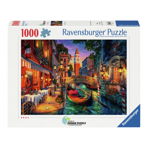 Ravensburger: Canal Cruise In Venice 1000 Brikker i gruppen PUSLESPIL / 1000 brikker hos Spelexperten (12001439)