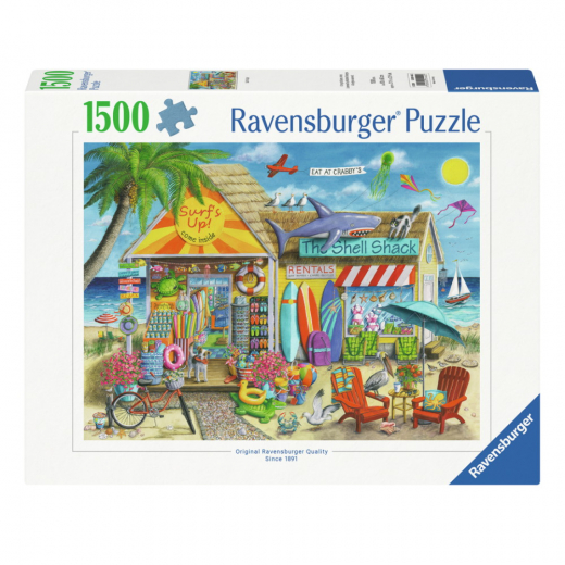 Ravensburger: Surf's Up 1500 Brikker i gruppen PUSLESPIL / 1500 brikker hos Spelexperten (12001449)