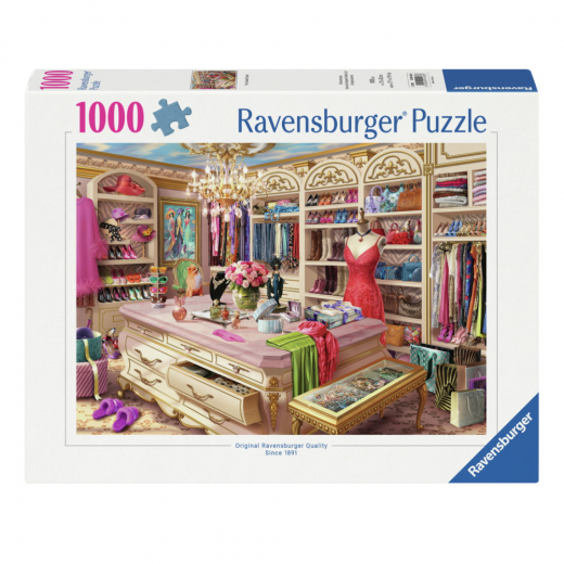 Ravensburger: The Coveted Closet 1000 Brikker i gruppen PUSLESPIL / 1000 brikker hos Spelexperten (12001483)