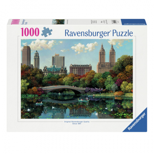 Ravensburger: NY Central Park, Bow Bridge 1000 Brikker i gruppen PUSLESPIL / 1000 brikker hos Spelexperten (12001485)