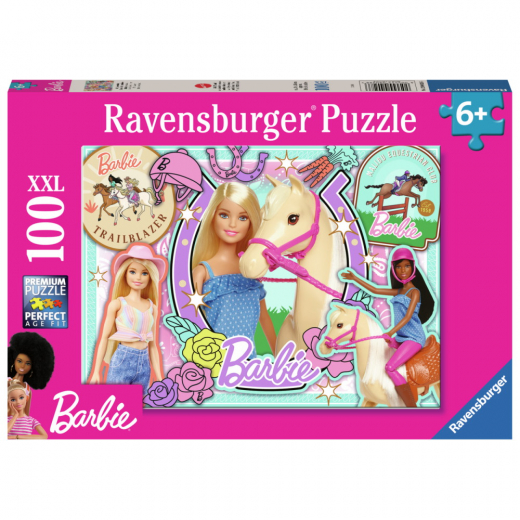 Ravensburger: Barbie 100 XXL Brikker i gruppen PUSLESPIL / Puslespil til børn hos Spelexperten (12004028)