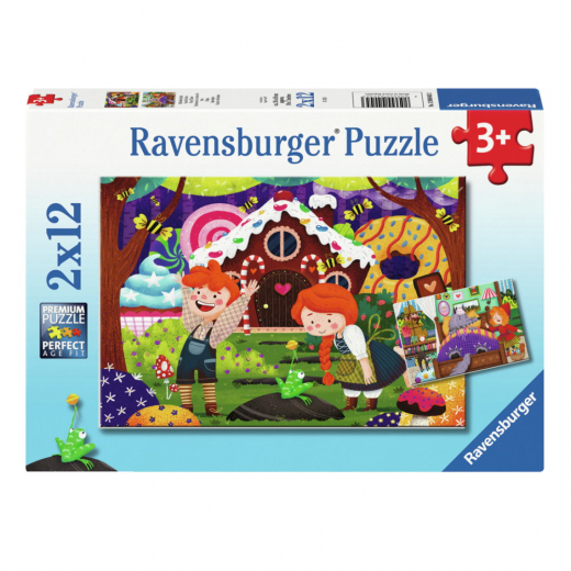 Ravensburger: Fairy Tales 2x12 Brikker i gruppen PUSLESPIL / Puslespil til børn hos Spelexperten (12004045)