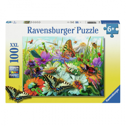 Ravensburger: Wonderful World Of Insects 100 XXL Brikker i gruppen PUSLESPIL / Puslespil til børn hos Spelexperten (12004049)