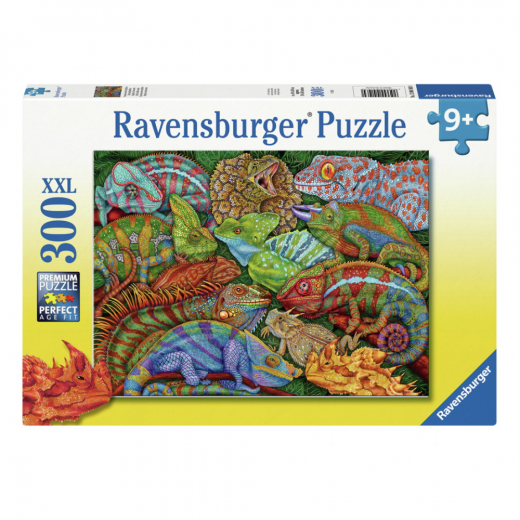 Ravensburger: Riveting Reptiles 300 XXL Brikker i gruppen PUSLESPIL / Puslespil til børn hos Spelexperten (12004103)