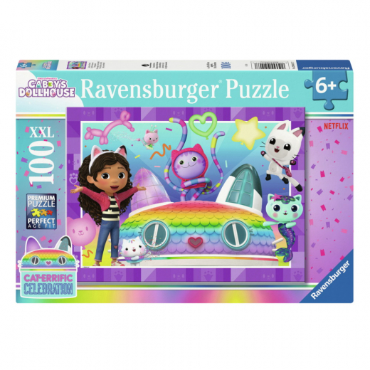 Ravensburger: Gabby's Dollhouse 100 XXL Brikker i gruppen PUSLESPIL / Puslespil til børn hos Spelexperten (12004117)