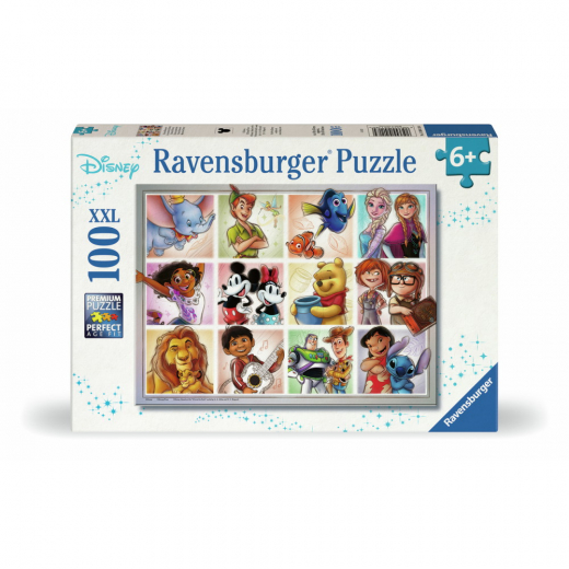 Ravensburger: Disney Multicharacter 100 XXL Brikker i gruppen PUSLESPIL / Puslespil til børn hos Spelexperten (12004118)