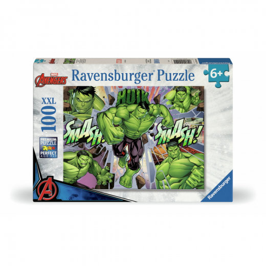 Ravensburger: Marvel Hulk 100 XXL Brikker i gruppen PUSLESPIL / Puslespil til børn hos Spelexperten (12004119)