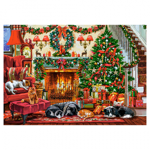 Castorland - Cozy Fireplace 500 pc i gruppen PUSLESPIL / < 750 brikker hos Spelexperten (122649)