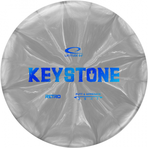 Latitude 64° Retro Burst Keystone White Black i gruppen UDENDØRSSPIL / Disc Golf & frisbee hos Spelexperten (14351)